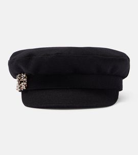 Roger Vivier Roger Vivier Embellished wool-blend hat