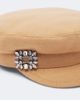 Roger Vivier Roger Vivier Embellished wool-blend newsboy cap - 3