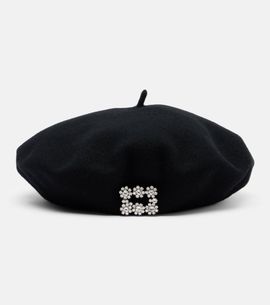Roger Vivier Roger Vivier Embellished wool beret