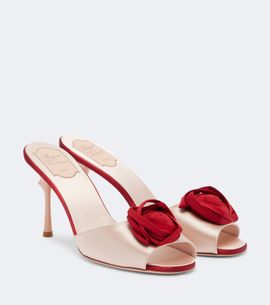 Roger Vivier Roger Vivier Epine Rose satin mules