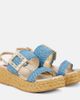 Roger Vivier Roger Vivier Espa 60 raffia platform slingback sandals - 1