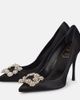 Roger Vivier Roger Vivier Flower Strass satin pumps - 5