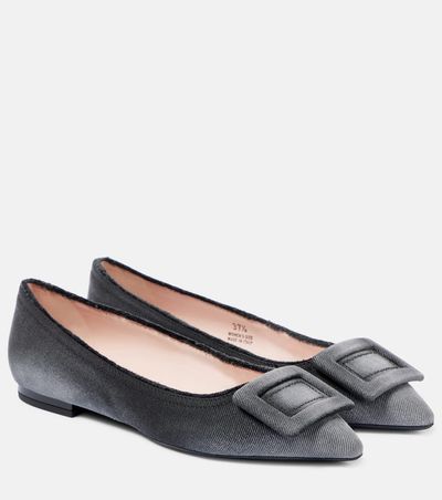 Roger Vivier Roger Vivier Gommettine denim ballet flats