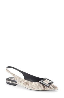 Roger Vivier Roger Vivier Gommettine Pointed Toe Slingback Flat