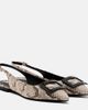 Roger Vivier Roger Vivier Gommettine snake-effect leather slingback flats - 1