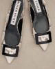 Roger Vivier Roger Vivier Gommettine snake-effect leather slingback flats - 6