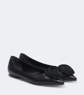 Roger Vivier Roger Vivier I Love Vivier leather ballet flats