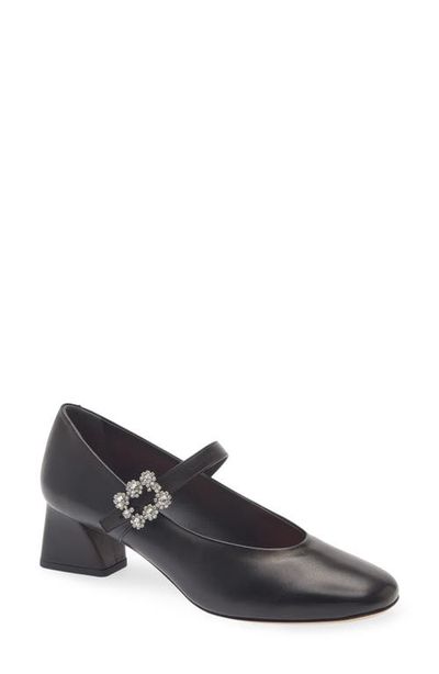 Roger Vivier Roger Vivier Mini Flower Babies Leather Mary Jane Pump