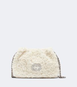 Roger Vivier Roger Vivier Pilgrim Micro shearling shoulder bag