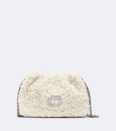 Roger Vivier Roger Vivier Pilgrim Micro shearling shoulder bag