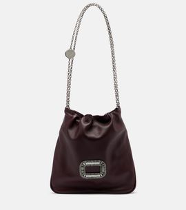 Roger Vivier Roger Vivier Pilgrim Mini leather bucket bag