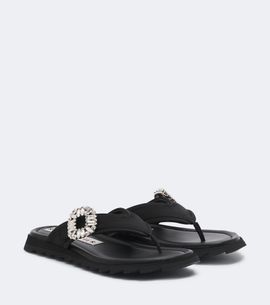 Roger Vivier Roger Vivier Slidy Viv' embellished thong sandals