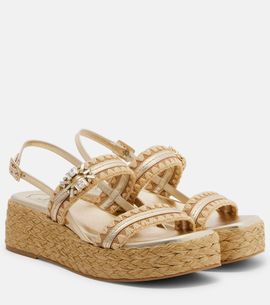 Roger Vivier Roger Vivier Summer Strass platform espadrille sandals