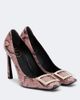 Roger Vivier Roger Vivier Trompette snake-print leather pumps - 1