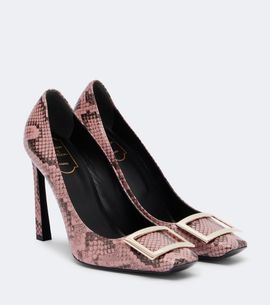 Roger Vivier Roger Vivier Trompette snake-print leather pumps