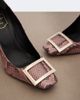 Roger Vivier Roger Vivier Trompette snake-print leather pumps - 6