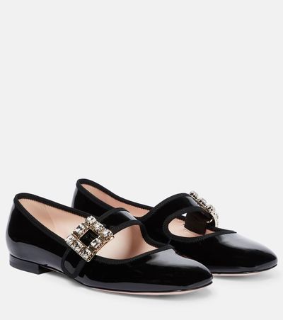Roger Vivier Roger Vivier TrÃ¨s Vivier Babies patent leather ballet flats