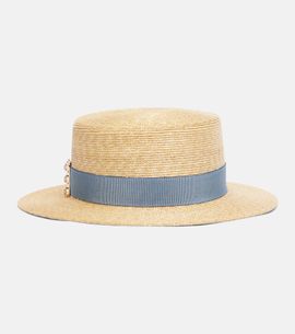 Roger Vivier Roger Vivier TrÃ¨s Vivier straw boater hat