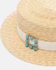 Roger Vivier Roger Vivier Très Vivier straw boater hat - 3