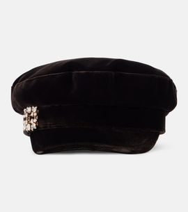 Roger Vivier Roger Vivier Velvet newsboy cap
