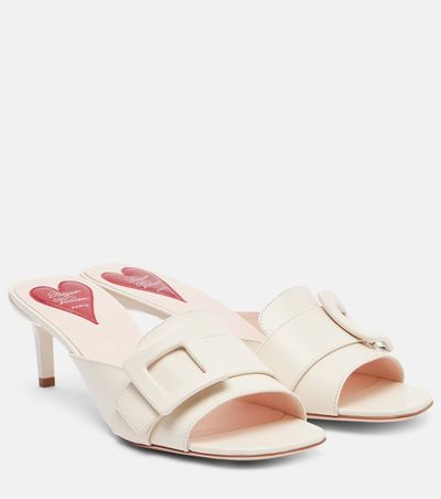 Roger Vivier Roger Vivier Vivâ Choc leather mules