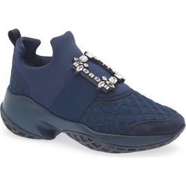 Roger Vivier Roger Vivier Viv Crystal Buckle Slip-On Sneaker