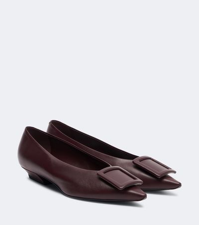 Roger Vivier Roger Vivier Viv' in The City leather ballet flats
