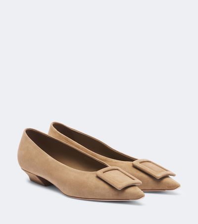 Roger Vivier Roger Vivier Viv' in The City suede ballet flats