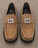 Roger Vivier Roger Vivier Viv Moc embellished suede loafers - 7