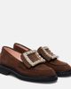 Roger Vivier Roger Vivier Viv' Rangers 25 embellished suede loafers - 1