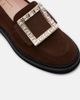 Roger Vivier Roger Vivier Viv' Rangers 25 embellished suede loafers - 5