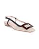 Roger Vivier Women's 25MM Cotton-Leather Slingback Pumps - 2
