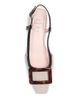 Roger Vivier Women's 25MM Cotton-Leather Slingback Pumps - 4