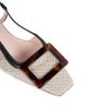 Roger Vivier Women's 25MM Cotton-Leather Slingback Pumps - 5