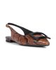 Roger Vivier Women's Gommettine Snakeskin-Embossed Leather Ballerina Flats - 2