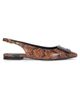 Roger Vivier Women's Gommettine Snakeskin-Embossed Leather Ballerina Flats - 7