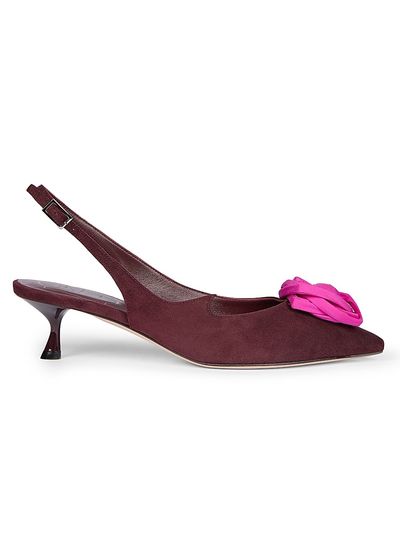 Roger Vivier Women's I Love Vivier 45MM Rose Suede Slingback Pumps