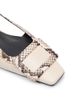 Roger Vivier Women's Snakeskin-Embossed Trim Leather Slingback Pumps - 5