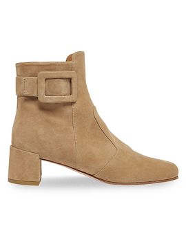 Roger Vivier Women's Tres Vivier 45MM Buckle Suede Boots