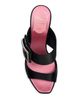 Roger Vivier Women's Trompette 85MM Strass Crystal Buckle Satin Mules - 4