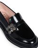 Roger Vivier Women's Viv Rangers Strass 25MM Patent Leather Loafers - 5