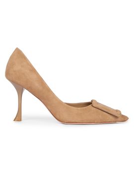 Roger Vivier Women's Viv Ville 85MM Suede D'Orsay Pumps