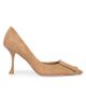 Roger Vivier Women's Viv Ville 85MM Suede D'Orsay Pumps - 7
