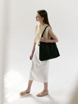 ROH SEOUL Annie Nylon Hobo Bag_Black