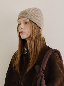 ROH SEOUL Classic knit beanie Beige