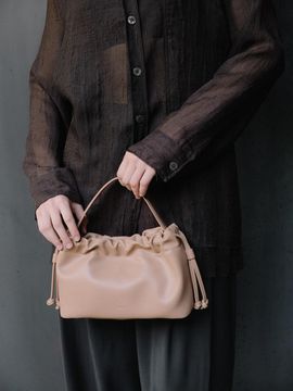 ROH SEOUL Mini Ripple Tote Bag [Pink Caramel]