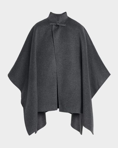 Rohe Double-Faced Wool-Cashmere Poncho