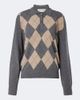 Rohe RÃ³he Argyle wool-blend polo sweater - 1