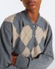 Rohe RÃ³he Argyle wool-blend polo sweater - 3
