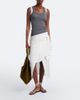 Rohe RÃ³he Asymmetric cotton-blend midi skirt - 2